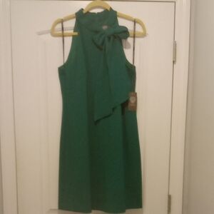 Vince Camuto Green Sleeveless Dress with Bow